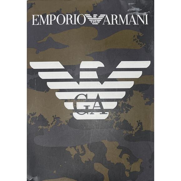 12-59 EMPORIO ARMANI Men's Boxer Brief Underwear 2-PACK Blue Small - Picture 10 of 12